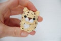 Crochet leopard cute desk decor