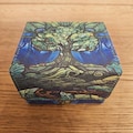 Verdant Green - Deck Box for Trading Card Games, TCG, EDH, Commander, LCG, DnD Spell Cards, Dice and counters - 100 double-sleeved cards!