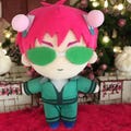 Saiki Kusuo Plush Doll Toy, The Disastrous Life of Saiki K Inspired Gift, Cute Psychic Anime Plush
