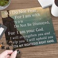 Inspirational Mountain Landscape Puzzle Quote So Do Not Fear For I Am With You Beginner Friendly Jigsaw for Adults and Teens