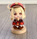 Genshin Klee Clay Figure upgrade 2.0, Cute Version Of Klee, Hydro Slime, Birthday Gift, Genshin Merch