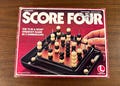 Vintage 1978 Score Four - Three Dimensional Family Game by Lakeside - Complete - Box Shows Wear