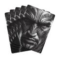 Maori Moku Face Playing cards, Unique playing deck, Custom poker cards, Casino game night supplies, Tribal design cards