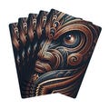 Poker Playing Cards, Maori Wood Carving Face Deck, Unique Playing Cards, Custom Cards, Artistic Poker Set, Unique Gifts for Card Players,