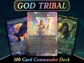 Jodah God Tribal MTG Proxy Commander Deck, 100 Cards + 7 Tokens/Bonus Cards | Custom Jodah the Unifier Proxies for Magic EDH