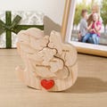 Wooden Grandpa Bear Family Puzzle with 1-5 baby bears, Wooden Bears Family in Rocking Chair, Bear Family Decor, Anniversary Gift for  Parent