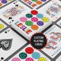 Personalized Playing Cards, Smiley Gifts, Custom Name Smiley Playing Cards, Girl Gifts, Birthday Gift for her, Cute Smiley Cards Customized