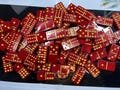 Double-Twelve 49er - inspired Dominoes Set, including trains and platform