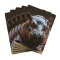 Cute Baby Hippo Poker Playing Cards - Fun Deck, Collectible Cards, Gift for Kids & Adults, Unique Animal Design, Family Game Night