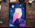 Lorcana Card Sleeves: Sleeping owl Top Quality Sleeves, Suitable for all tcgs High Quality Foil/Holo
