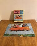 Vintage 1960’s Jaymar Bedknobs and Broomsticks Flying Brass Bed Puzzle Complete