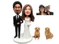 Custom bobblehead wedding cake toppers, personalized custom gifts, exclusive couple bobblehead gifts, anniversary bobbleheads