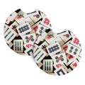 Unique Mahjong Tile Car Coasters - Perfect Gift for Mahjong Lovers - Neoprene 6.9x6.9 Set of 2