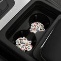 Unique Mahjong Tile Car Coasters - Perfect Gift for Mahjong Lovers - Neoprene 6.9x6.9 Set of 2