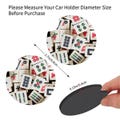 Unique Mahjong Tile Car Coasters - Perfect Gift for Mahjong Lovers - Neoprene 6.9x6.9 Set of 2