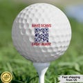 Make Scans Great Again | Unique QR Code Golf Ball | Trump Dance YMCA Golf Ball | Fun Personalized Golf Gift Golf Balls, 6pcs