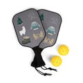 Fun Winter Print Pickleball Set - Sports - Pickleball Paddles - Gifts for Picklers - Holiday Gifts - Sports Lovers