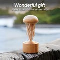 Personalized handmade self-healing wooden mechanical jellyfish creative gift for child Desktop ornament