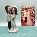 Personalized parent bobbleheads as anniversary gifts,Custom couple bobbleheads,Personalized wedding cake toppers,couple valentine's day gift