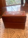 Vintage Card Case Four Suits Motif