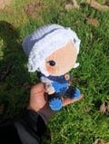 Valorant Jett Plush Amigurumi %100 Handmade and Velvet Yarn, Gamer Gift, Valorant Plushies, Jett
