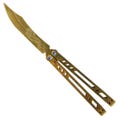 Wooden Butterfly Knife with Realistic CS:GO Skins | Collectible Gift for Counter-Strike Fans