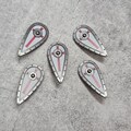 5-pack Custom Templar Shield Long lotr lot for lego Minifigures | f8mcr02 Knight |  Minifigure NOT Included Blocks Compatible for