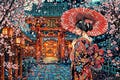 Serene Cherry Blossom Puzzle | Beautiful 1000-Piece Japanese Scenic Jigsaw | Family Fun, Relaxing Gift, Home Decor, Mindful Activity