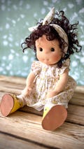 14 inches Waldorf doll,it is can sit and stand,waldorf inspired,steiner fabric doll,Waldorf puppe,handmade rag doll