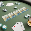 Poker Cards, Jesus Walking on Water Christian Design Deck, Gift Stocking Stuffers, Religious Playing Cards, Bible Illustration Games,