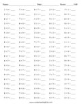 1000 Printable Math Drills Addition, Numbers 0 to 9, Practice Speed Counting, Instant Download, Homework Practice, Math Worksheets