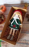 Amigurumi doll, Handmade Knitted Doll, Snowflake Doll, Handmade Doll, Personalized Amigurumi Doll, Amigurumi Snowflake, Amigurumi Toys