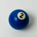 Miniature Pool Ball #2 Blue Collectible Game Accessory