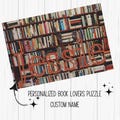Personalized Book Lovers Puzzle, Multiple sizes, 500 Piece Puzzle, Challenging Difficult Puzzle, Bookish Jigsaw Puzzle, Custom Readers Gift