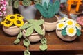 Assorted Crocheted Potted Plants (Made to Order)