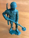 vintage plastic army man mine sweeper