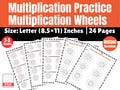 Math Multiplication Practice 3th to 5th Grade, Multiplication Wheels, Numbers 1 to 12, Maths Worksheets, Homeschool Practice, Math Revision