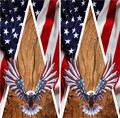 Cornhole Wrap | Digital Download | American Flag Bald Eagle | Cornhole Game Wrap | Decals | Cornhole Board Maker | Large Format Print File