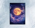 MTG Card Sleeves: Fantasy full moon, High-Quality Sleeves, Perfect for All TCGs,MTG Accessories,Foil/Holo Finish