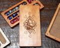 Personalized D&D Dice Box, Ranger Dungeons and Dragons Wooden Dice Chest and Rolling Tray, Gift for DnD Player or Dungeon Master, Mini Vault