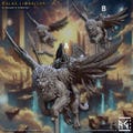 Malakim Lionrider-A Celestial Fighter Fantasy Miniature Dungeons and Dragons Mini RPG Tabletop Games DnD 5e Painting Pathfinder