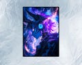 MTG Card Sleeves: Anime style space cat, High-Quality Foil, Perfect for All TCGs,MTG Accessories,Foil/Holo Finish