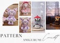 3in1 Crochet Japanese doll PATTERN Handmade Amigurumi doll