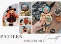 2in1 Crochet doll PATTERN Handmade Amigurumi doll