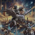 Malakim Lionrider-B Celestial Fighter Fantasy Miniature Dungeons and Dragons Mini RPG Tabletop Games DnD 5e Painting Pathfinder