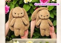 Bunny Crochet pattern Pdf , Amigurumi Bunny Crochet, Crochet pattern rabbit, English pattern
