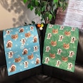 Custom Pet Golf Towel, Funny Dog Face Photo on Golf Towel, Personalized Photo Golf Towel Gift for Golfer, Funny Golf fathers day gifts