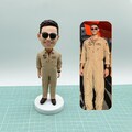 Personalize your own bobblehead,Custom bobblehead 3D statues,Bobbleheads for friends,birthday gift,anniversary gift，give him a unique gift!