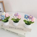 Handmade Crochet Flowers Pot , Cute Handmade Bouquet of Flowers, Home Decor, Housewarming Gift for Her, Gift Ideas, Crochet Desk Decor