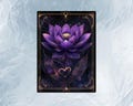 MTG Card Sleeves: Purple Lotus, High-Quality Sleeves, Perfect for All TCGs,MTG Accessories,Foil/Holo Finish